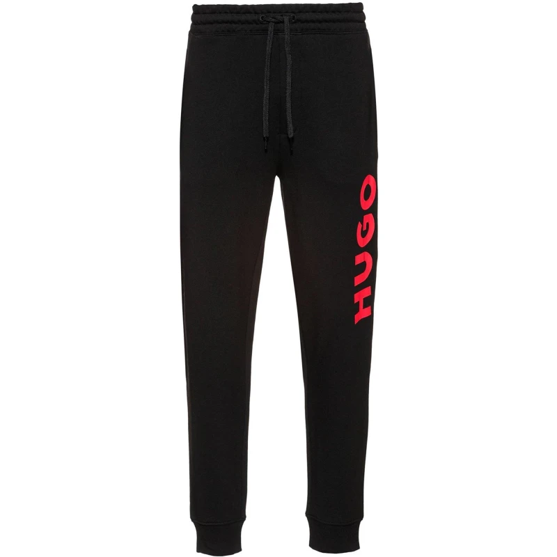 Image of Hugo Mens Dutschi Jersey Joggers Black male XS