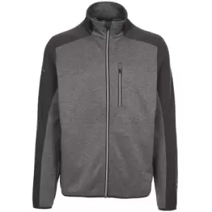 Image of Trespass Mens Tansorton Full Zip Fleece (XS) (Storm Grey)