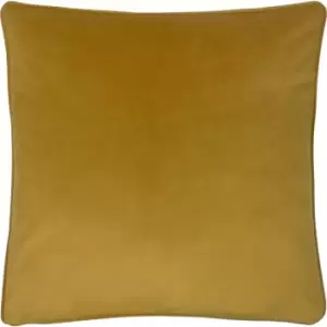 Image of Opulence Soft Velvet Cushion Saffron