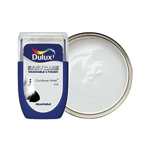 Image of Dulux Easycare Washable & Tough Cornflower White Matt Emulsion Paint 30ml