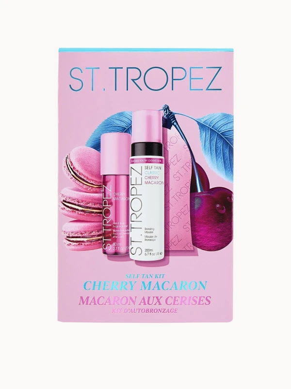 Image of St Tropez Self Tan Cherry Macaron Mousse Mitt Mist in Bronze Bronze Unisex