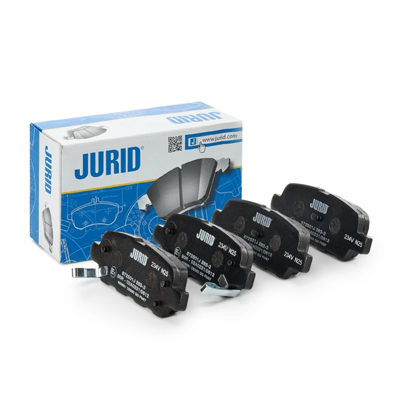Image of JURID 572501J Brake pad set with acoustic wear warning, without accessories Brake Pad Set,disc brake (402)