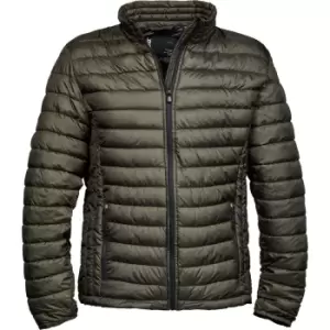 Image of Tee Jays Mens Padded Zepelin Jacket (S) (Dark Olive)