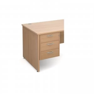 image of Maestro 25 3 Drawer Fixed Pedestal - Beech