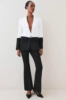 Image of Compact Crepe Kickflare Trouser