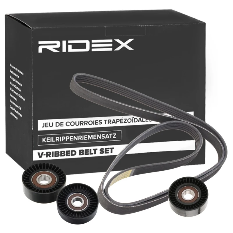 Image of RIDEX 542R0721 V-ribbed belt set V-Ribbed Belt Set (542)