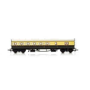 Image of Hornby GWR Collett 57' Bow Ended 5503 D98 Six Compartment Brake Third (Left Hand) Era 3 Model Train
