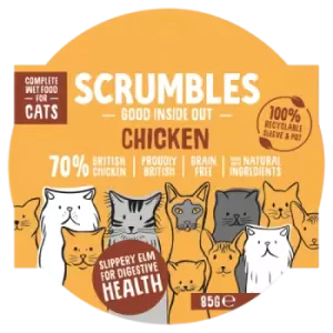 Scrumbles Chicken Grain Free Pate Cat Food 85g