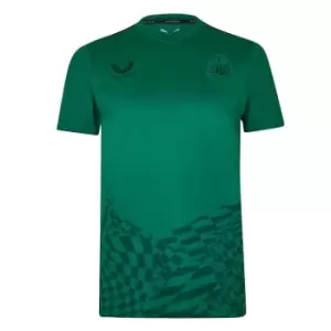 Image of Castore Newcastle United Pre Match T Shirt 2023 2024 Adults - Green