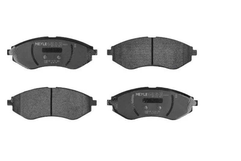 Image of MEYLE 025 239 7417 Brake pad set Front Axle, excl. wear warning contact, Original Quality, with anti-squeak plate Brake Pad Set,disc brake (402)