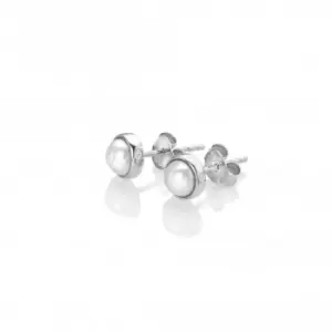 Image of Sterling Silver Amulets Pearl Earrings DE712