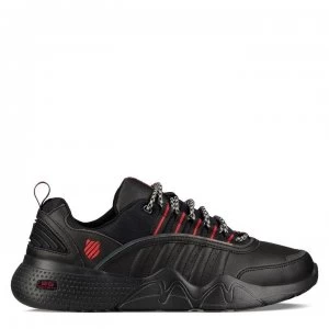 Image of K Swiss Castle Trainers - Blk/ Rib Red