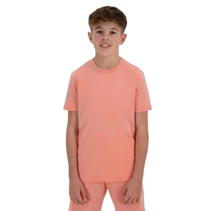 Image of Le Coq Sportif Kid's T-Shirt Le Coq Sportif No. 2 Rose Unisex 10 ans