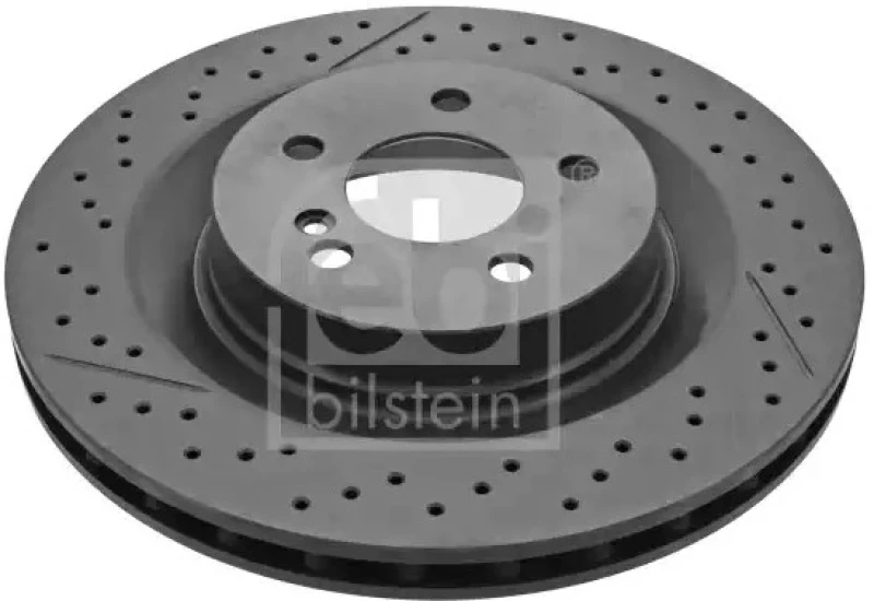 Image of FEBI BILSTEIN 44100 Brake disc Rear Axle, slotted, Coated, High-carbon Brake Disc (82)