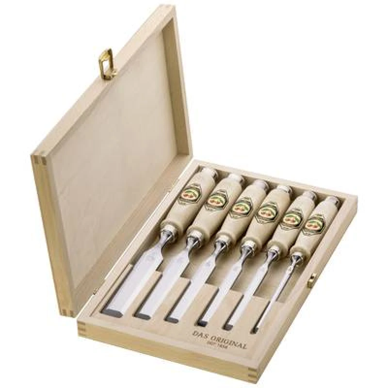 Image of Kirschen Stechbeitelsatz 1101 HK 6 tlg. im Holzkasten