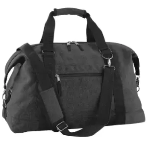 Bagbase Vintage Canvas Weekender / Holdall Carry Bag (30 Litres) (One Size) (Vintage Black)