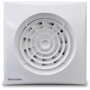 image of Envirovent Silent 100mm extractor fan model with backdraught shutter