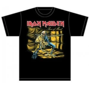 Image of Iron Maiden 'Piece of Mind' Mens Large T-Shirt - Black