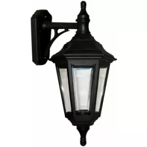 image of Loops - Outdoor IP44 Wall Light Sconce Black LED E27 100W Bulb External d01589