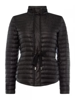 image of Michael Kors Belted Packable Puffer Jacket Black