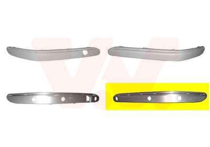 Image of VAN WEZEL Bumper moulding VAN WEZEL 3032583