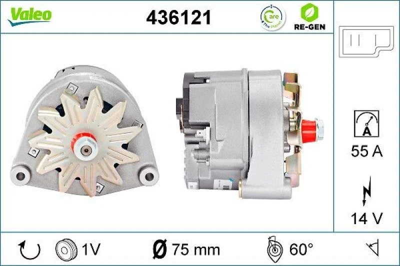 Image of Alternator VALEO 436121