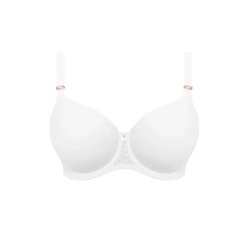 Image of Freya Underwired t-shirt balconnet molded bra For Her Freya Starlight Blanc Female 75F