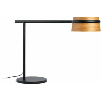 Faro Loop - LED Table Lamp Black, Wood with Clip