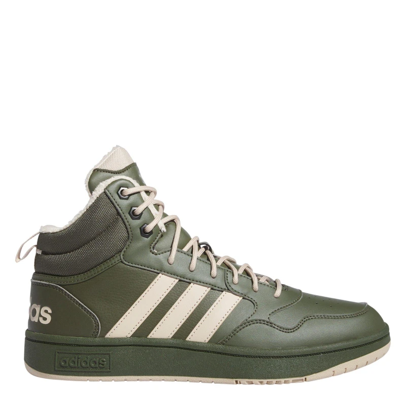 Image of adidas Hoops 3.0 Mid Wtr Basketball Trainers Boys Night Cargo male 3.5 (36)