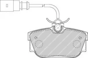 Image of Ferodo FDB1482 Brake Pad Set Rear Axle Premier Car