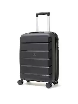 image of Rock Luggage Tulum UYVHS 8 Wheel Cabin Black Suitcase