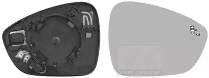 Image of VAN WEZEL 0979838 Wing Mirror Glass * HAGUS * Right Mirror Glass,outside mirror (1914)
