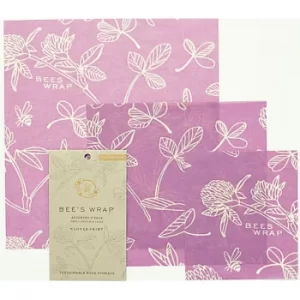 Image of Bee's Wrap 3-pack Assorted 'Mimi's Purple' small/medium/large