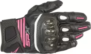 image of Alpinestars Stella SP X Air Carbon V2 Ladies Motorcycle Gloves, black-pink, Size M for Women, black-pink, Size M for Women