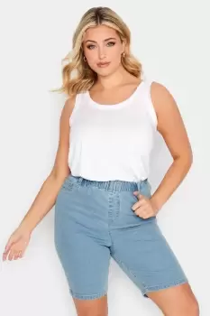 Image of Denim Cycling Shorts