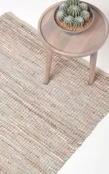 Image of Madras Leather Hemp Rug