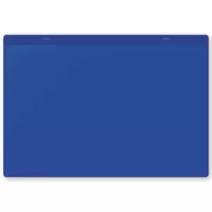 Image of Document pouches, magnetic, A4 landscape, pack of 10, blue