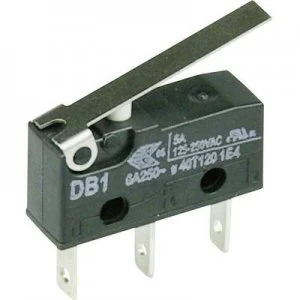 Image of Cherry Switches Microswitch DB1C B1LC 250 V AC 6 A 1 x OnOn momentary