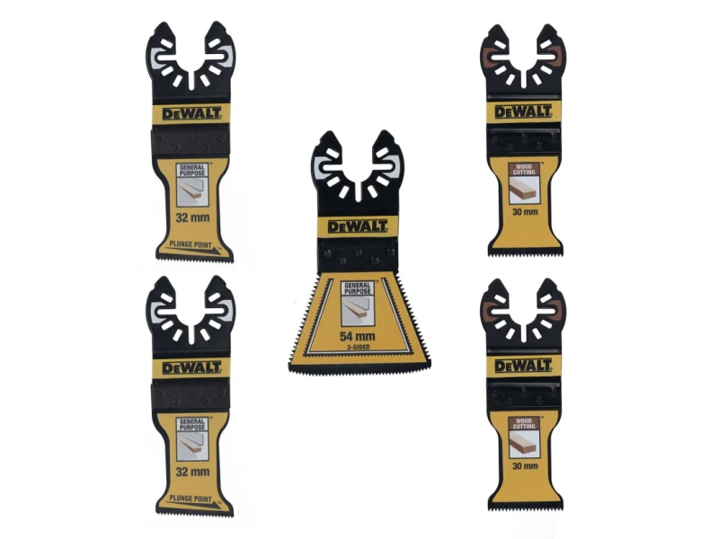Image of DEWALT Power Tools DT20777 Mixed Multitool Blade Set, 5 Piece DT20777-QZ