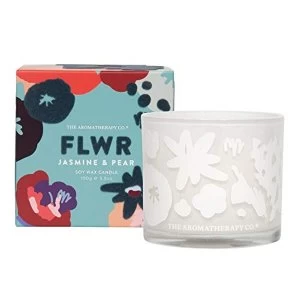 image of The Aromatherapy Co 100g FLWR Candle - Jasmine & Pear