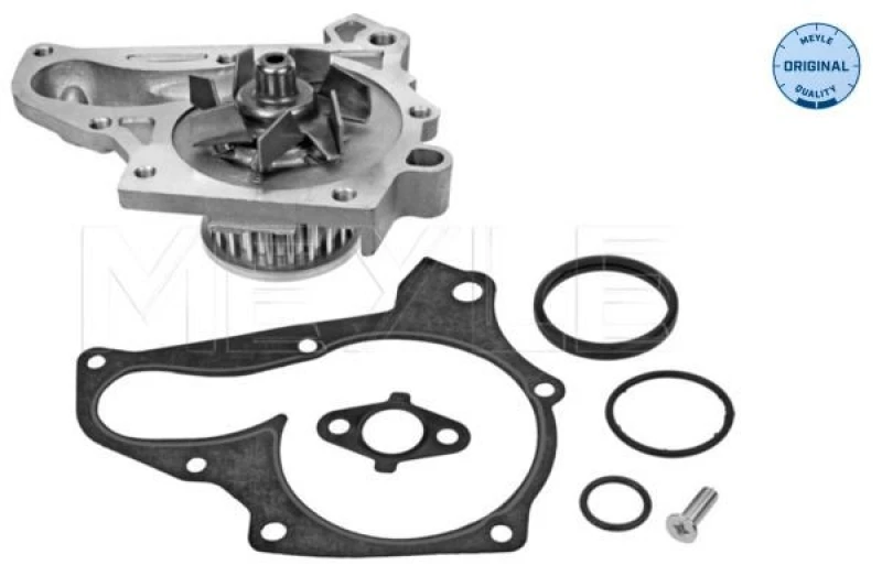Image of MEYLE 30-13 161 0012 Water pump Original Quality, Number of Teeth: 23, without housing, for timing belt drive, with gasket/seal Water Pump (1260)