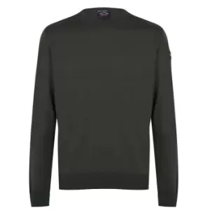 image of Paul And Shark Merino Crew Sweater - Green