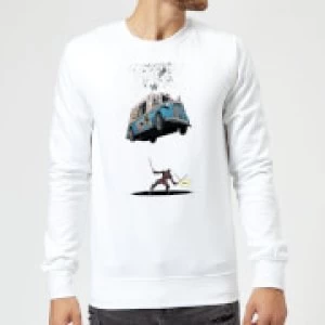 Image of Marvel Deadpool Ice Cream Sweatshirt - White - L