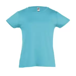 Image of SOLS Girls Cherry Short Sleeve T-Shirt (12yrs) (Blue Atoll)