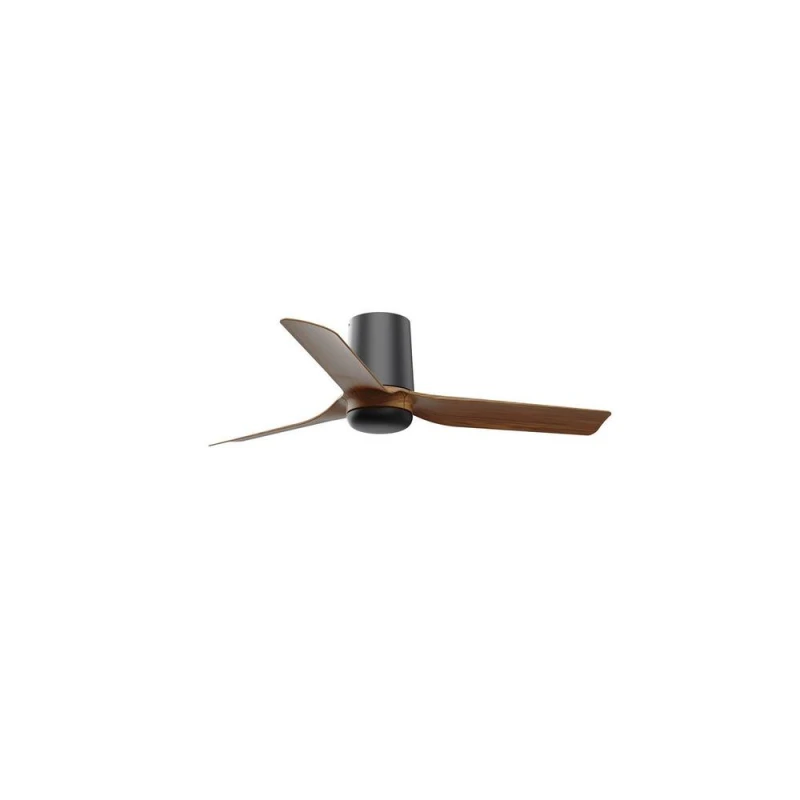 Image of Netlighting Mini Punt Tub Small Black Dark Wood DC Ceiling Fan 6 Speed Black Unisex