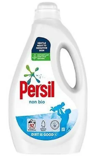 image of Persil Non Bio Laundry Washing Liquid Detergent 2.8L