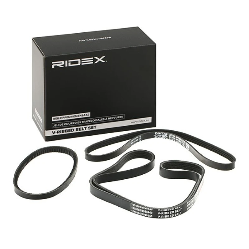 Image of RIDEX 542R0694 V-ribbed belt set V-Ribbed Belt Set (542)
