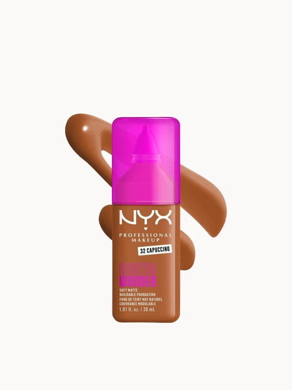 Image of NYX Professional Makeup Make 'EM Wonder, 24H Soft Matte Foundation (Various Shades) - Cappuccino