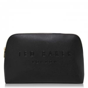 image of Ted Baker Crosshatch Debossed Washbag - black