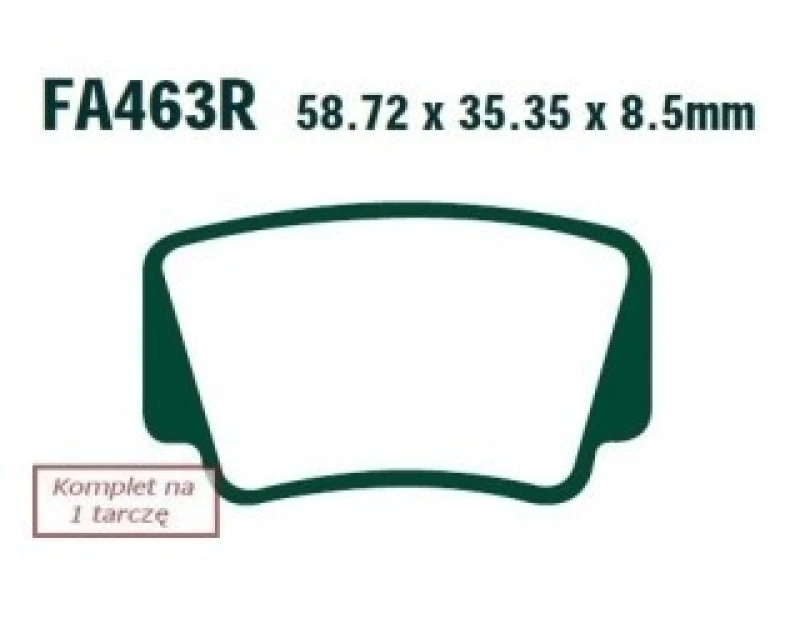Image of EBC Brakes FA463R Brake pad set Brake Pad Set,disc brake (402)